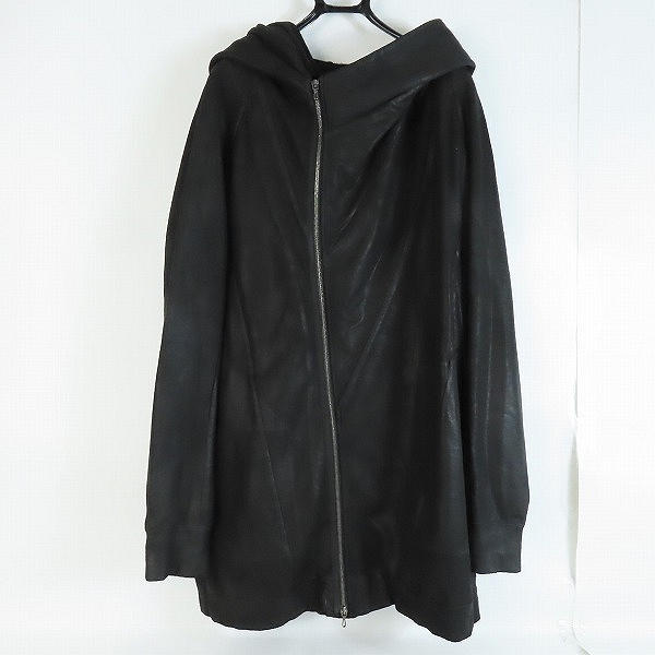 実際に弊社で買取させて頂いたJULIUS/ユリウス 21SS コーティング ジオメトリック ロング パーカー 737CUM16-C/3