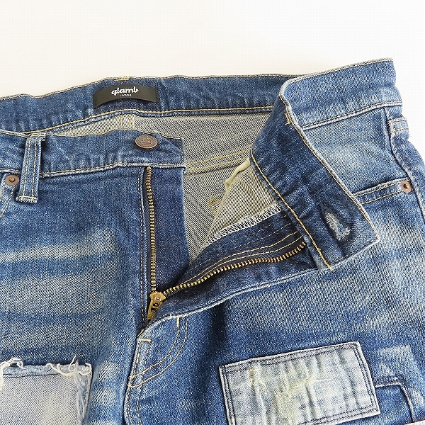 実際に弊社で買取させて頂いたglamb/グラム リペア加工 デニムパンツ /Lの画像 3枚目