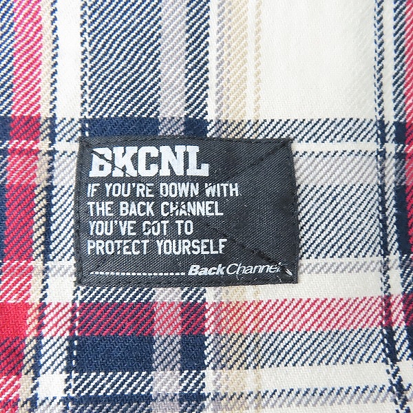 実際に弊社で買取させて頂いたBackChannel/バックチャンネル チェック柄 フランネルシャツ/Lの画像 3枚目
