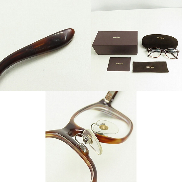 実際に弊社で買取させて頂いたTOMFORD/トムフォード フルリム 眼鏡/メガネフレーム/アイウェア TF5196 052の画像 9枚目