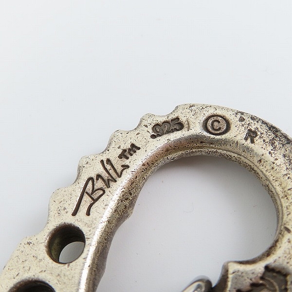 実際に弊社で買取させて頂いたBWL/ビルウォールレザー U-joint フィッシュフッククリップwスカル ゴールドサダーの画像 6枚目