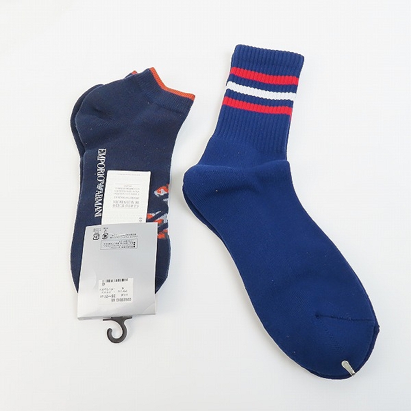 実際に弊社で買取させて頂いた【未使用】EMPORIO ARMANI/エンポリオ アルマーニ 他 靴下/ソックス 2点セット