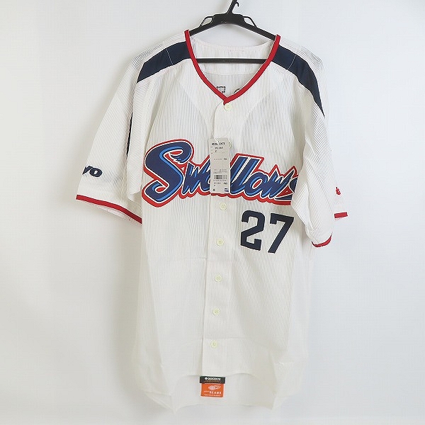 実際に弊社で買取させて頂いた【未使用】デサント×ビームス 東京ヤクルトスワローズ 2006 ホーム レプリカユニフォーム #27古田 DYS-0601/FREE