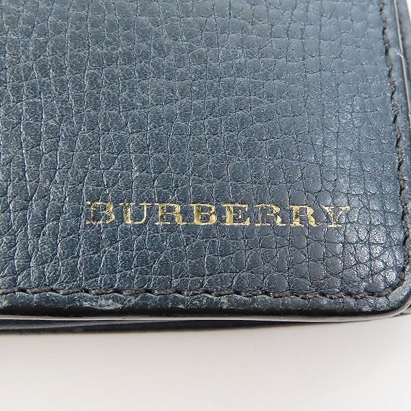 実際に弊社で買取させて頂いたBURBERRY/バーバリー 二つ折り レザー 長財布の画像 6枚目