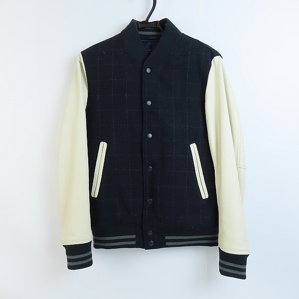 実際に弊社で買取させて頂いたSHIPS JET BLUE/シップスジェットブルー 袖レザー切替スタジャン 124-05-0151/M
