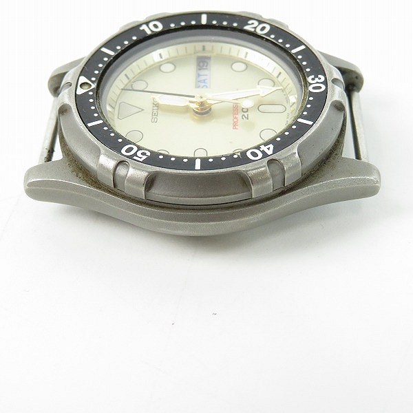 実際に弊社で買取させて頂いたSEIKO/セイコー プロフェッショナル ダイバー 7C43-6A00 クォーツ/ウォッチ/腕時計【動作未確認】の画像 3枚目