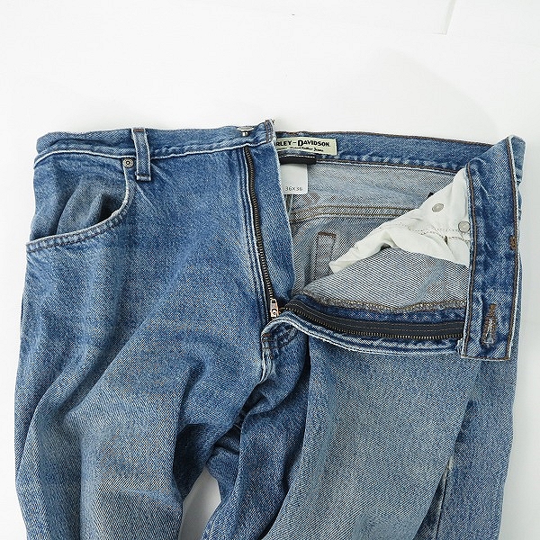実際に弊社で買取させて頂いたHARLEY DAVIDSON/ハーレーダビッドソン メキシコ製 デニムパンツ/36×36の画像 6枚目