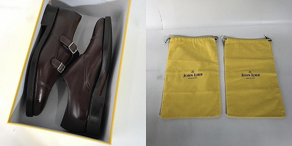 実際に弊社で買取させて頂いたJOHN LOBB/ジョンロブ ウィリアム WILLIAM ダークブラウン ミュージアムカーフ 87966/8.5の画像 7枚目