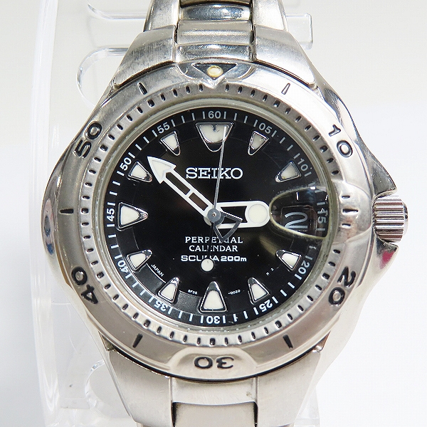 実際に弊社で買取させて頂いたSEIKO/セイコー PERPETUAL CALENDAR/パーペチュアルカレンダー 腕時計/ウォッチ 8F35-0020【動作未確認】