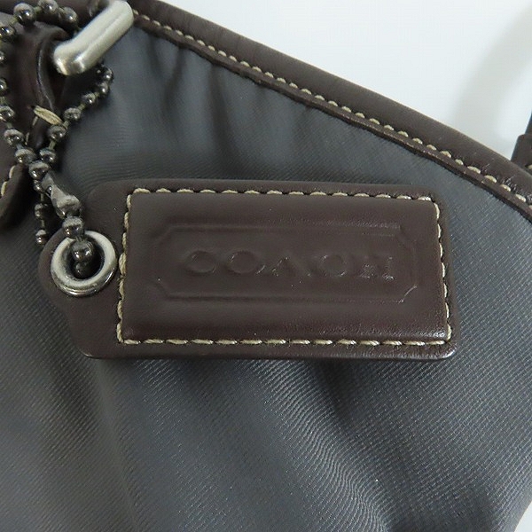 実際に弊社で買取させて頂いたCOACH/コーチ ナイロン×レザー トートバッグ F70682の画像 8枚目