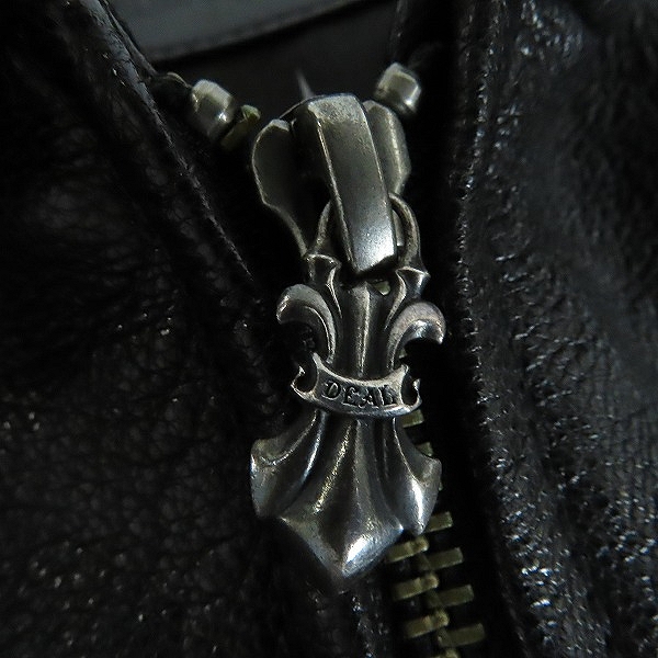 実際に弊社で買取させて頂いたDEAL DESIGN/ディールデザイン ゴートレザージャケット DA-091/Mの画像 8枚目