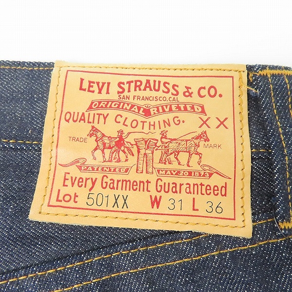 実際に弊社で買取させて頂いた【未使用】Levi's/リーバイス 501XX 刻印555 デニムパンツ W31L36の画像 6枚目