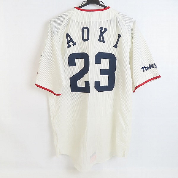 実際に弊社で買取させて頂いたデサント×ビームス 東京ヤクルトスワローズ 2006 ホーム レプリカユニフォーム #23青木 DYS-0601/FREEの画像 1枚目