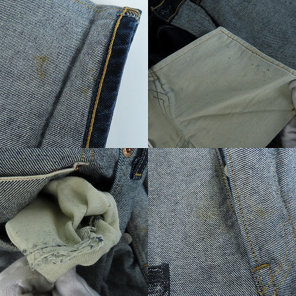 実際に弊社で買取させて頂いたBEAMS×LEVIS/ビームス×リーバイス インサイドアウトシリーズ ボタンフライ デニムパンツ Lot.501/33の画像 7枚目