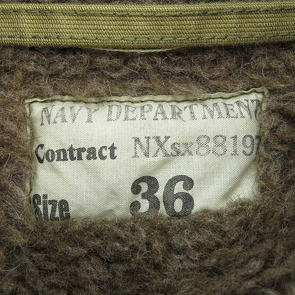 実際に弊社で買取させて頂いたTHE REAL McCOY'S/リアルマッコイズ N-1 デッキジャケット NXsx 88197/36の画像 2枚目