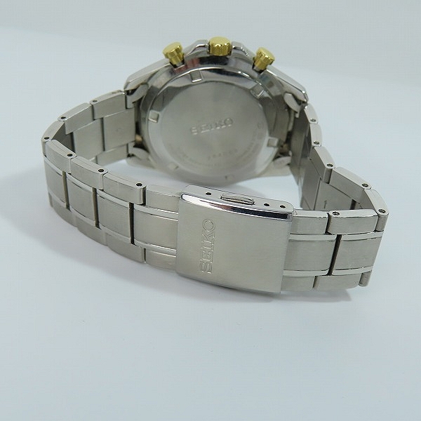 実際に弊社で買取させて頂いたSEIKO/セイコー SPIRIT/スピリット クォーツ クロノグラフ SBTR015/8T63-00D0【動作未確認】の画像 2枚目