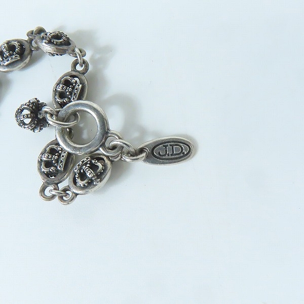 実際に弊社で買取させて頂いたJustin Davis/ジャスティンデイビス QE2 チェーン クラウンモチーフ SNJ120の画像 3枚目