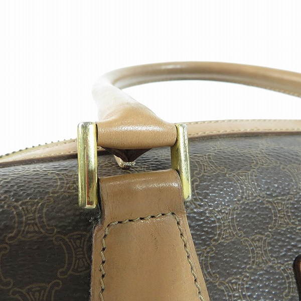 実際に弊社で買取させて頂いたCELINE/セリーヌ マカダム柄 ハンドバッグ/ミニボストンバッグ PVCレザーの画像 6枚目