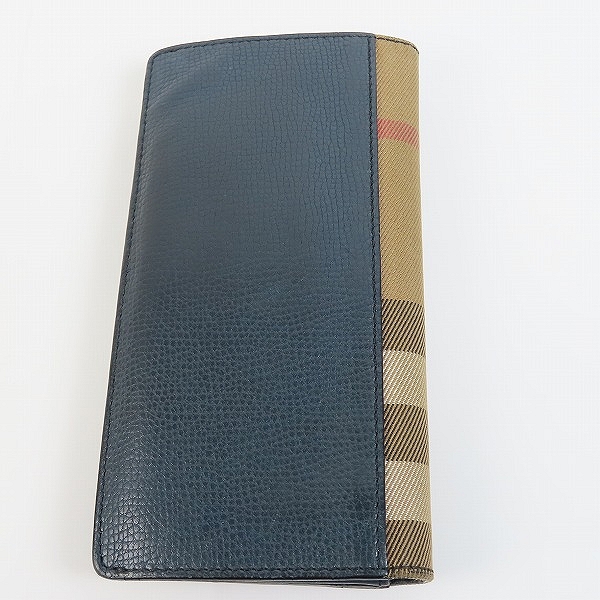 実際に弊社で買取させて頂いたBURBERRY/バーバリー 二つ折り レザー 長財布の画像 1枚目