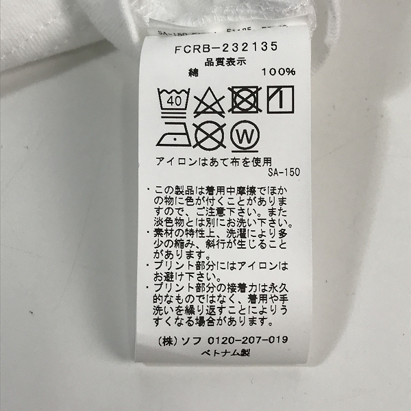 実際に弊社で買取させて頂いたF.C.Real Bristol/エフシーレアルブリストル FELIX THE CAT SUPPORTER L/S TEE ロングTシャツ FCRB-232135/Mの画像 3枚目