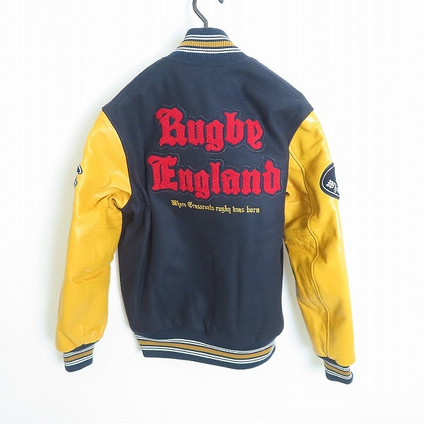 実際に弊社で買取させて頂いた【未使用】CANTERBURY/カンタベリー STADIUM JACKET 袖レザー 刺繍 スタジャン RA73510 /Lの画像 1枚目