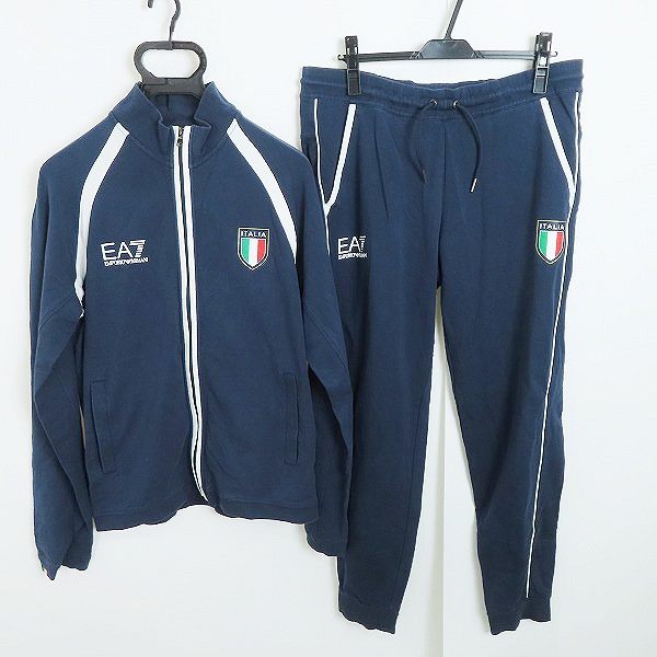 実際に弊社で買取させて頂いたEMPORIO ARMANI/エンポリオアルマーニ トラックジャケット/パンツ セットアップ ネイビー