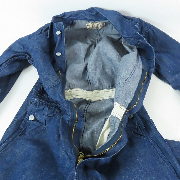 実際に弊社で買取させて頂いたEVISU/エヴィス かもめ Lot.1200 つなぎ/オールインワン /40の画像 4枚目