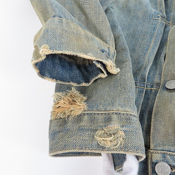 実際に弊社で買取させて頂いたLevi's/リーバイス 506XX VINTAGE CLOTHING 2003年製/日本製/1stモデル/BIG E デニムジャケット/Gジャン 70506/42の画像 7枚目