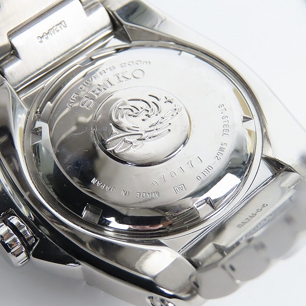実際に弊社で買取させて頂いたSEIKO/セイコー プロスペックス スキューバ200 腕時計 自動巻き 5M62-0BL0の画像 4枚目