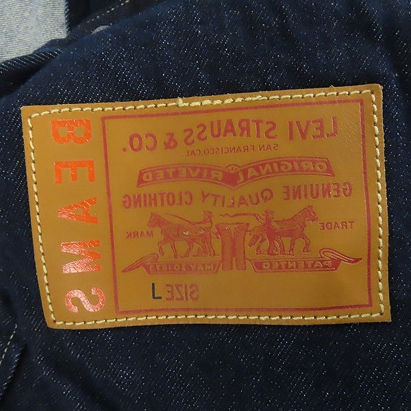 実際に弊社で買取させて頂いたLEVIS×BEAMS/リーバイス×ビームス THE INSIDE OUT COLLECTION デニムシャツ 84463-0000/Lの画像 6枚目