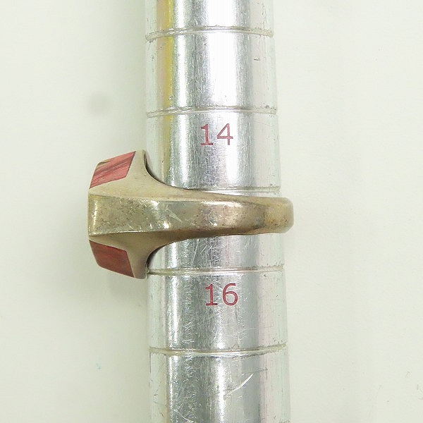 実際に弊社で買取させて頂いたSTANLEY GUESS/スタンリーゲス ウッドブロックリング 15.5号の画像 7枚目