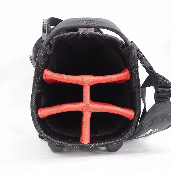 実際に弊社で買取させて頂いたTitleist/タイトリスト ゴルフ 5分割スタンド式 キャディバッグ ブラックｘホワイトの画像 3枚目