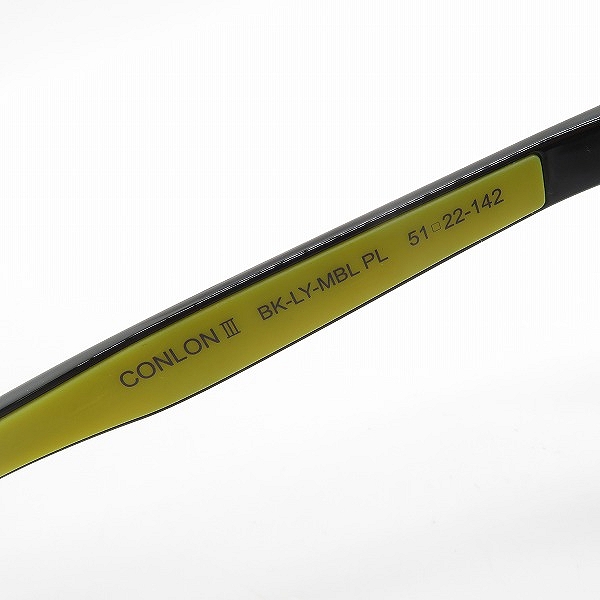 実際に弊社で買取させて頂いたEyevol/アイヴォル CONLONⅢ/コンロンⅢ 偏光 サングラス アイウェア BK-LY-MBL PLの画像 6枚目