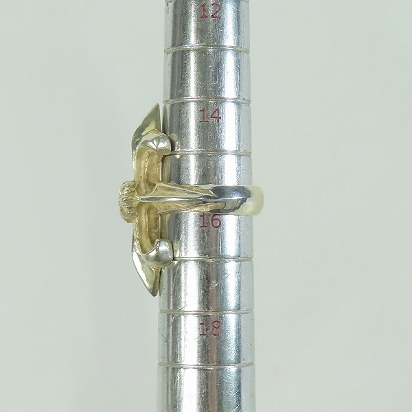 実際に弊社で買取させて頂いたCRAZY PIG/クレイジーピッグ チューダークロス リング/指輪 16号の画像 8枚目