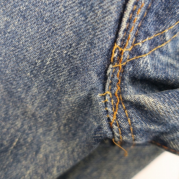 実際に弊社で買取させて頂いた【難あり】LEVIS/リーバイス 80s 501 66後期 ボタン裏6  ストレートデニム W38L33 の画像 6枚目
