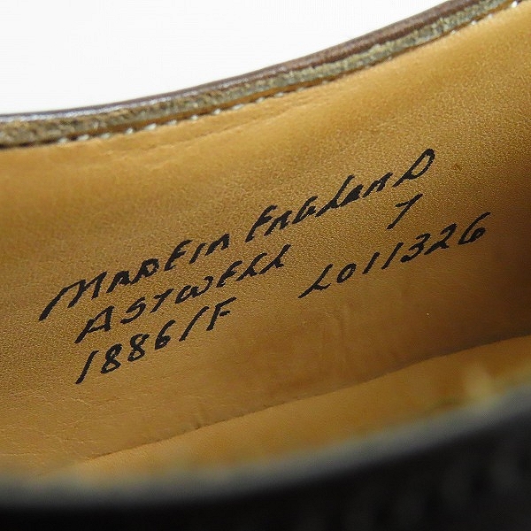 実際に弊社で買取させて頂いたJOSEPH CHANEY/ジョセフ チーニー ASTWELL MOCHA BURNISHED パンチドキャップトゥ シューズ/11326/7の画像 5枚目