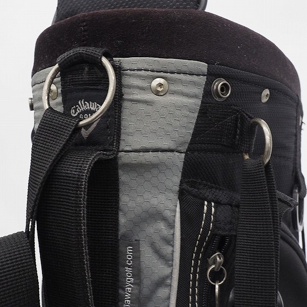 実際に弊社で買取させて頂いたCallaway/キャロウェイ スタンド式 5分割キャディバッグ ブラックｘグレーの画像 4枚目