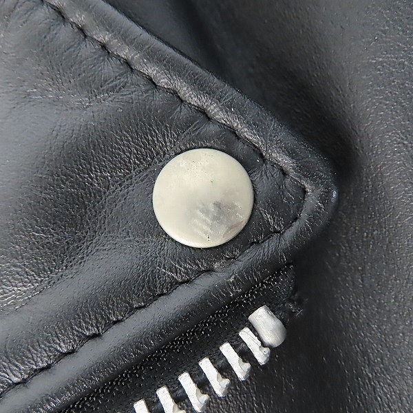 実際に弊社で買取させて頂いたPERFECTO by Schott/パーフェクト バイ ショット ダブルライダースジャケット/38の画像 4枚目