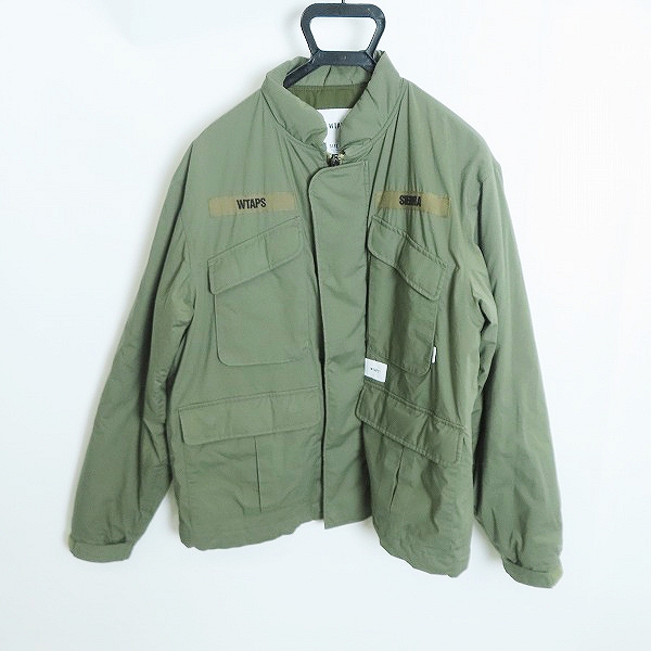 実際に弊社で買取させて頂いたWTAPS/ダブルタップス 19AW MC JACKET COPO TAFFETA/ミリタリー ジャケット ブルゾン 192WVDT-JKM04/01