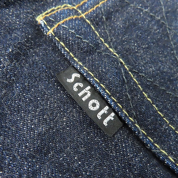 実際に弊社で買取させて頂いたSchott/ショット PERFECTO/パーフェクト 16oz. MEDIUM FIT/ミディアムフィット デニムパンツ 3136022/32の画像 7枚目