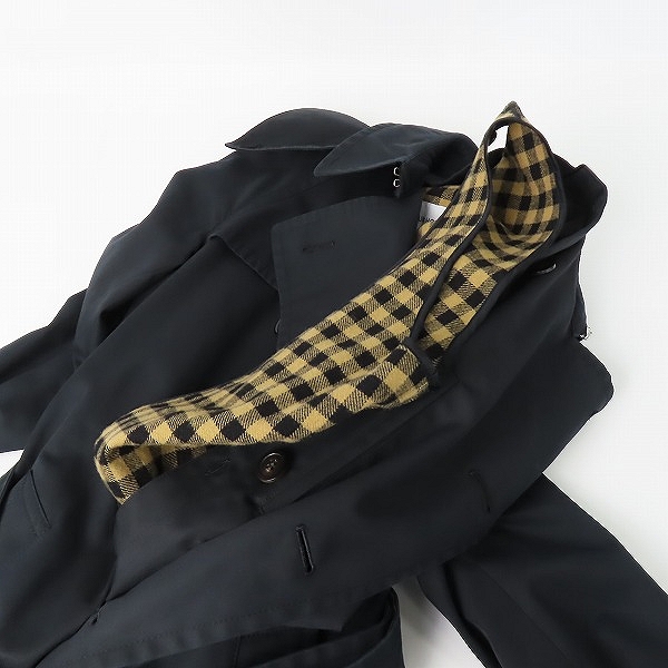 実際に弊社で買取させて頂いたLITHIUM HOMME/リチウムオム 22AW OLMETEX RAGLAN SLEEVE LONG TRENCH COAT ロングトレンチコート/42 の画像 2枚目