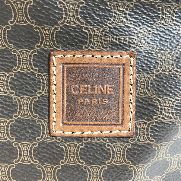 実際に弊社で買取させて頂いたCELINE/セリーヌ マカダム柄 クラッチバッグ ポーチの画像 3枚目