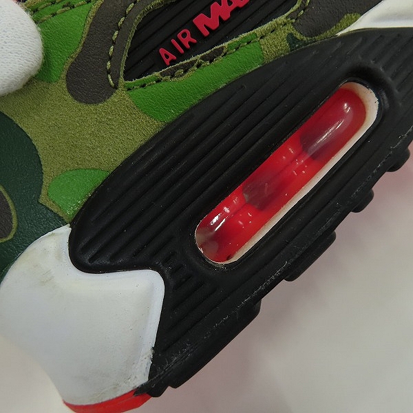 実際に弊社で買取させて頂いたNIKE×atmos/ナイキ×アトモス AIR MAX 90 DUCK CAMO エアマックス90 ダックカモ CW6024-600/23.5の画像 7枚目
