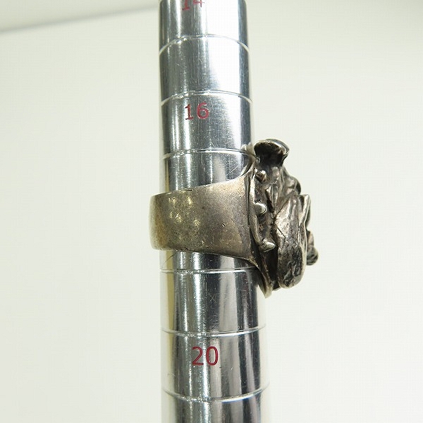 実際に弊社で買取させて頂いたCRAZY PIG/クレイジーピッグ シルバーブルドッグ リング/18-18.5号の画像 8枚目