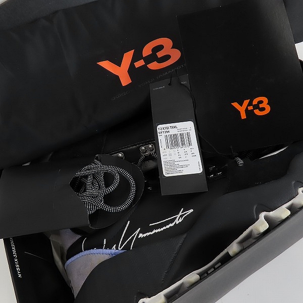 実際に弊社で買取させて頂いたY-3 Yohji Yamamoto×adidas/ヨウジヤマモト×アディダス ローカットスニーカー/EF7394/27.5の画像 7枚目