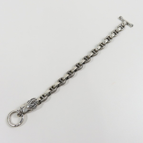 実際に弊社で買取させて頂いたBWL/Bill Wall Leather/ビルウォールレザー スクエアチェーンリンクブレスレット w/イーグルヘッドの画像 3枚目