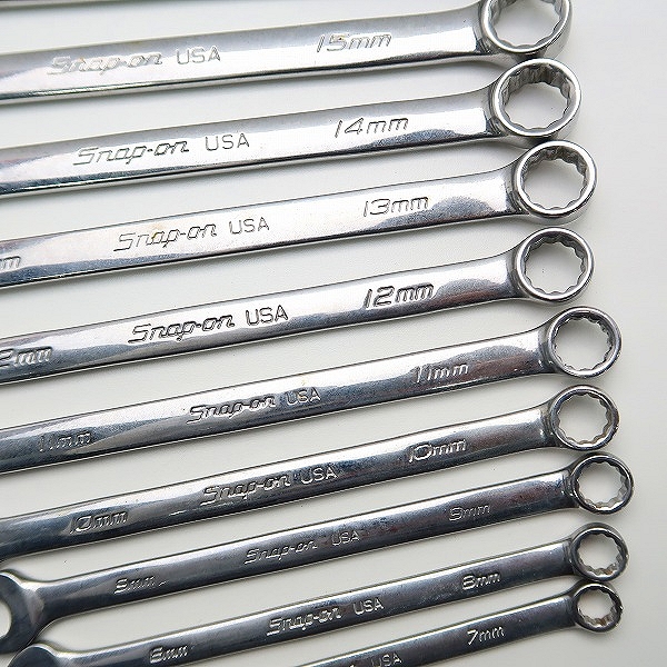 実際に弊社で買取させて頂いたSnap-on/スナップオン フランクドライブ コンビネーション レンチ SOEXM7~19 セットの画像 6枚目