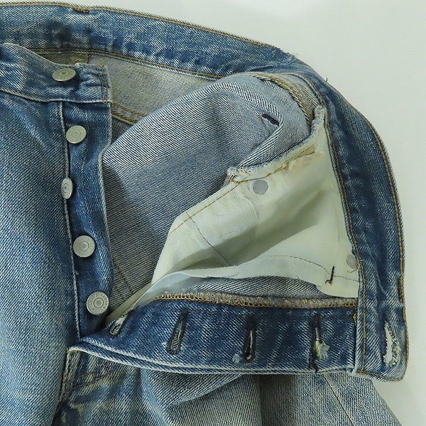 実際に弊社で買取させて頂いたLevis/リーバイス 501 ヴィンテージ 66前期 刻印6 スモールe ボタンフライ デニムパンツ W32L30の画像 4枚目