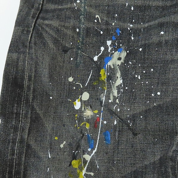 実際に弊社で買取させて頂いたNEIGHBORHOOD/ネイバーフッド 08AW DIRT-SAVAGE BASIC ペイント サベージ デニムパンツ DCNH-PT-M11/Sの画像 7枚目