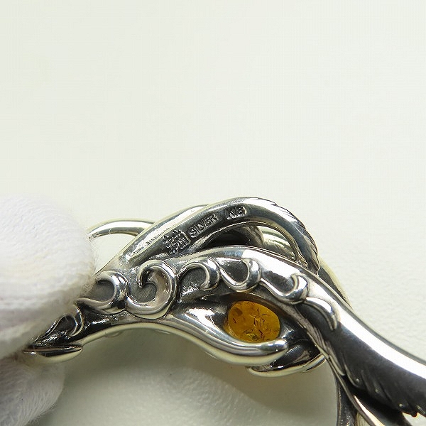 実際に弊社で買取させて頂いた【ギャラ付き】Bloody Mary/ブラッディマリー K18付き 火食い鳥/ヒクイドリ ペンダントトップ wアンバーの画像 4枚目